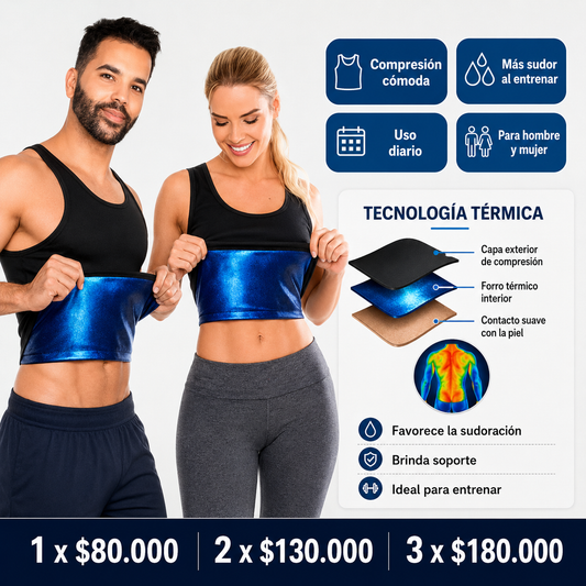 Chaleco térmico deportivo unisex